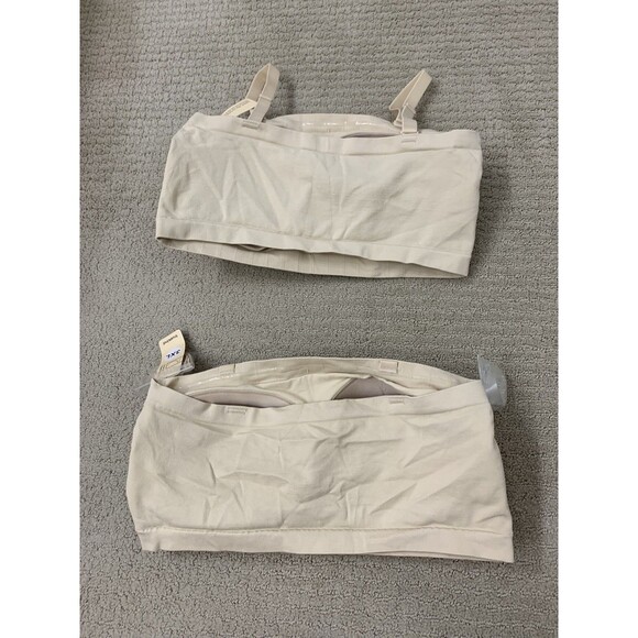 Truekind Bandeau Convertible Strapless Set of 2 Wireless Seamless Bra 3XL NEW - Picture 2 of 9